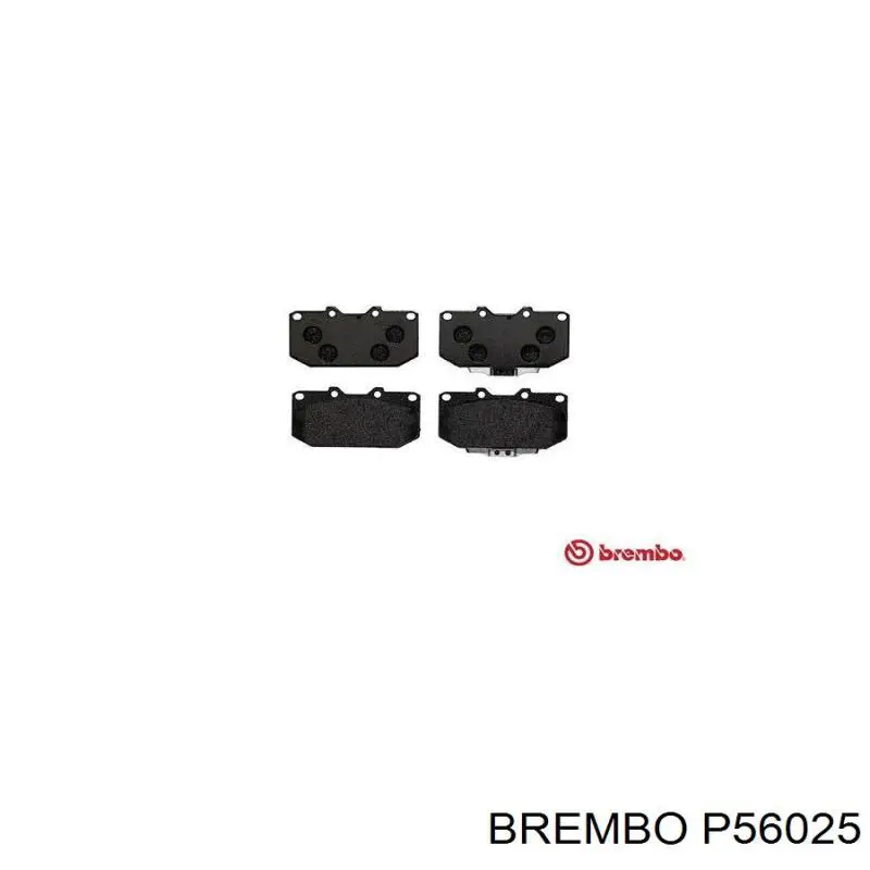 P56025 Brembo колодки тормозные передние дисковые