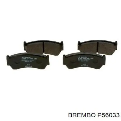 P56033 Brembo Колодки передние