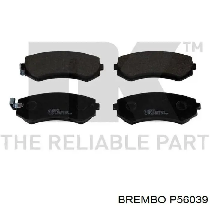 Купить P56039 Brembo Колодки тормозные