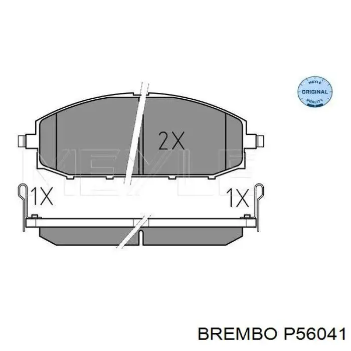 Передние тормозные колодки P56041 Brembo