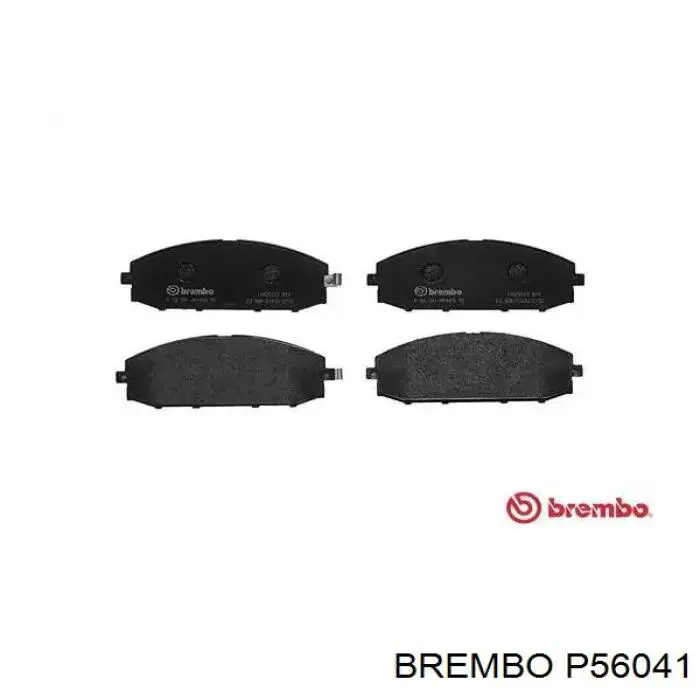 P56041 Brembo колодки тормозные передние дисковые