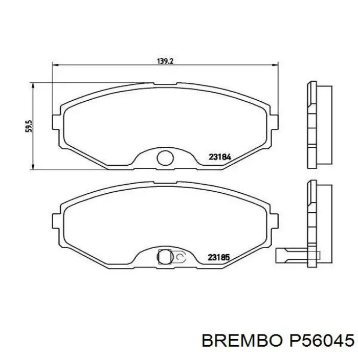 Колодки Brembo P56045 цена, от 26.43 USD