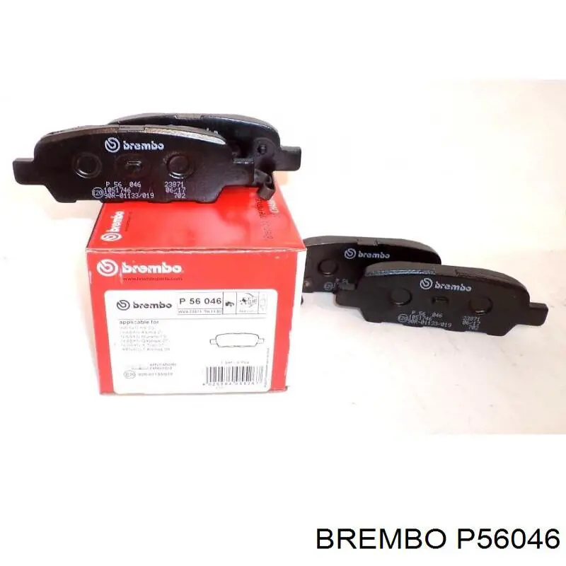 Купить P56046 Brembo Колодки тормозные задние, дисковые