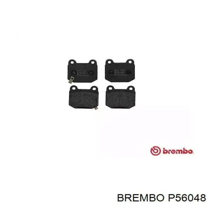 P56048 Brembo колодки тормозные задние дисковые