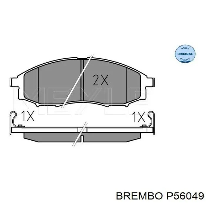 Передние тормозные колодки P56049 Brembo
