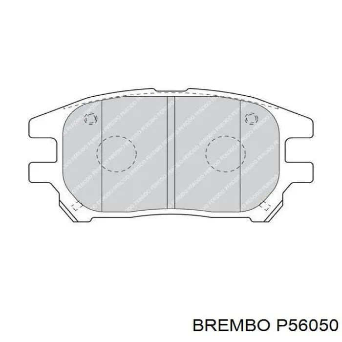 P56050 Brembo Колодки передние
