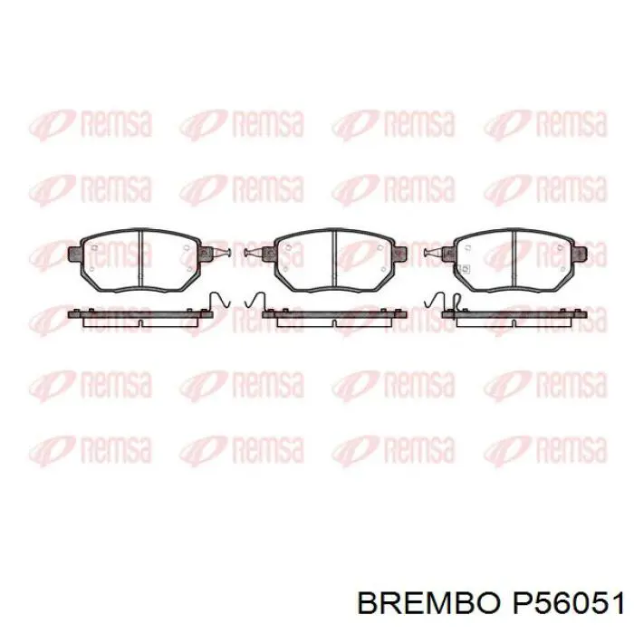 Передние тормозные колодки P56051 Brembo