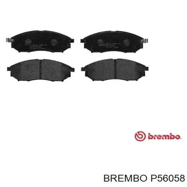 Pastillas de freno delanteras P56058 Brembo