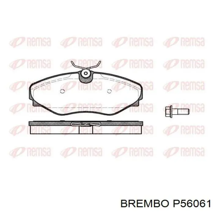 Тормозные колодки Brembo P56061