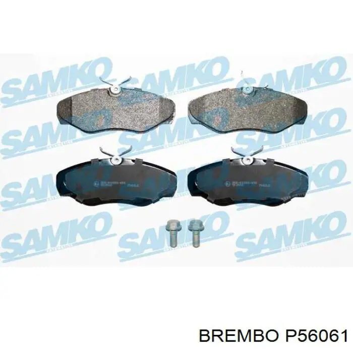 P56061 Brembo Колодки передние