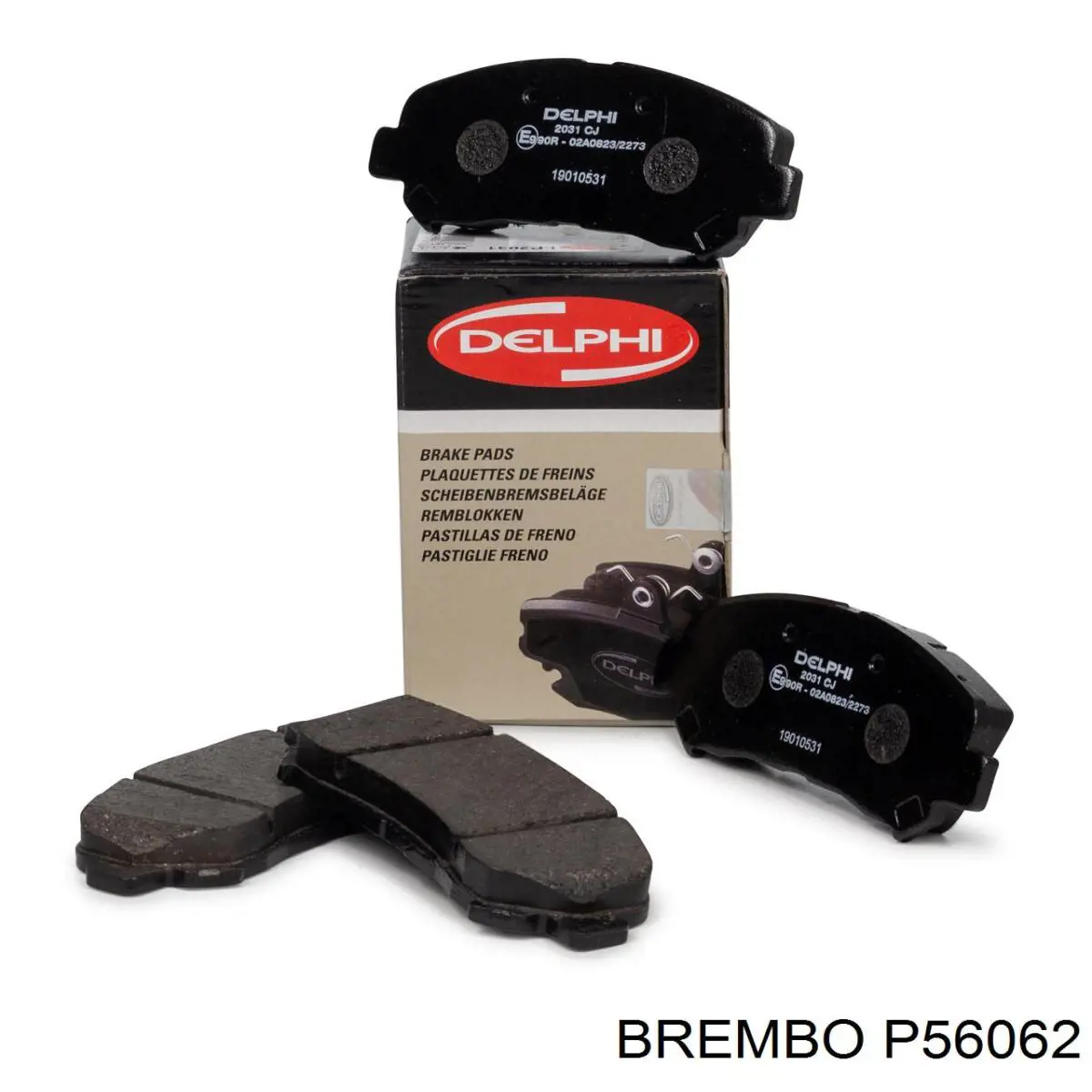 Купить P56062 Brembo Колодки тормозные