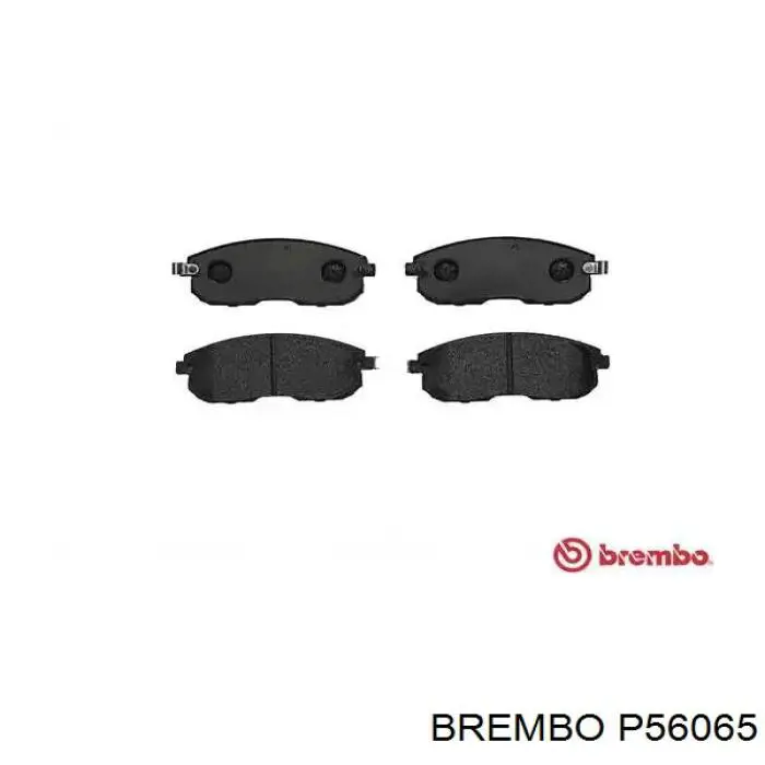 P56065 Brembo колодки тормозные передние дисковые