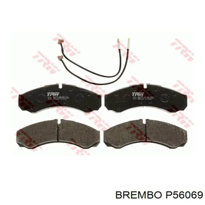 Задние дисковые колодки Brembo P56069