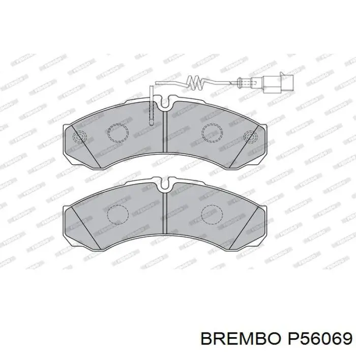 Задние тормозные колодки P56069 Brembo