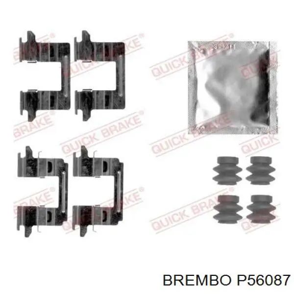 Купить P56087 Brembo Колодки тормозные задние, дисковые