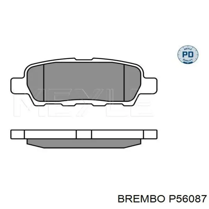 Задние тормозные колодки P56087 Brembo