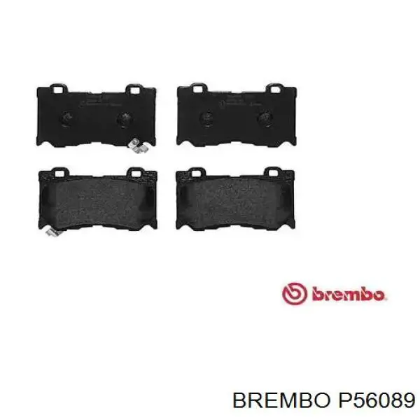 P56089 Brembo колодки тормозные передние дисковые