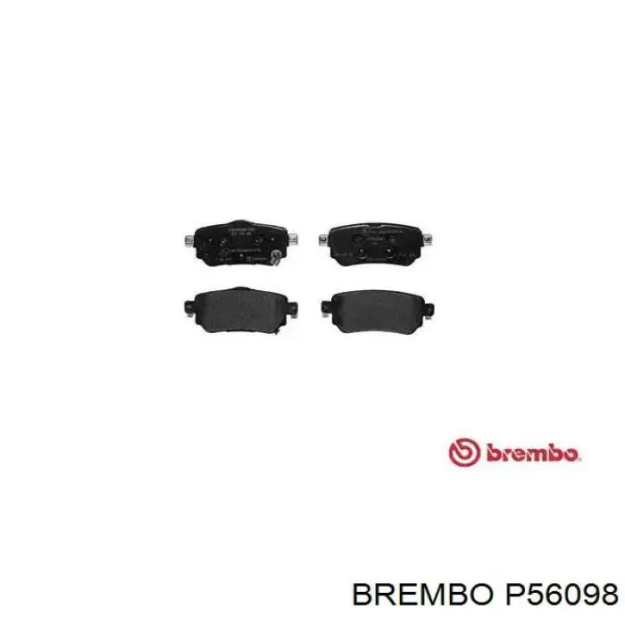 P56098 Brembo sapatas do freio traseiras de disco