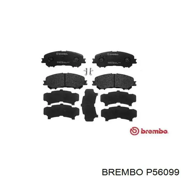 P56099 Brembo sapatas do freio dianteiras de disco