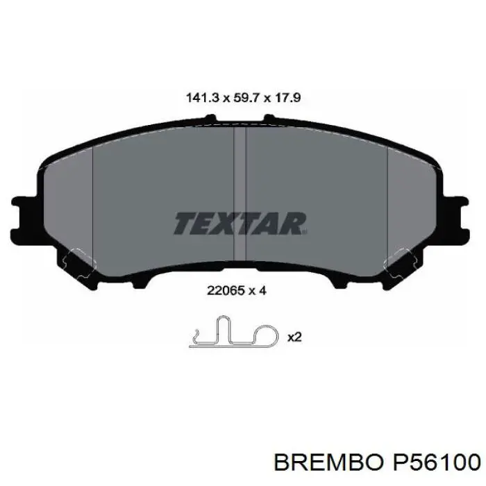 Колодки Brembo P56100 цена, от 33.76 USD