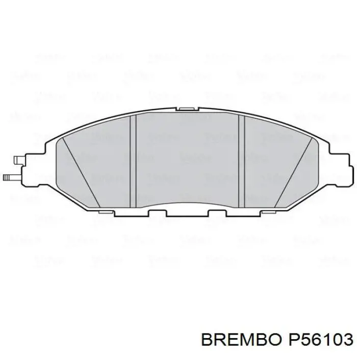 P56103 Brembo sapatas do freio dianteiras de disco