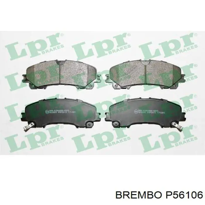 Купить P56106 Brembo Колодки тормозные