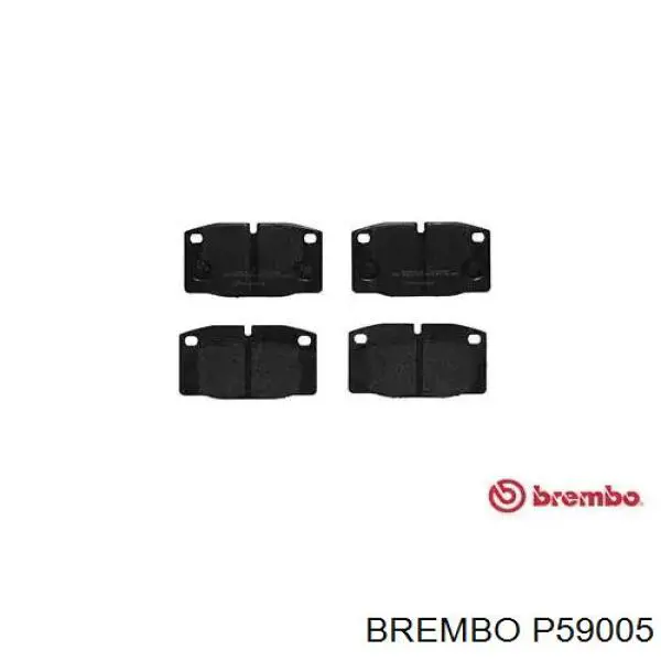 P59005 Brembo колодки тормозные передние дисковые