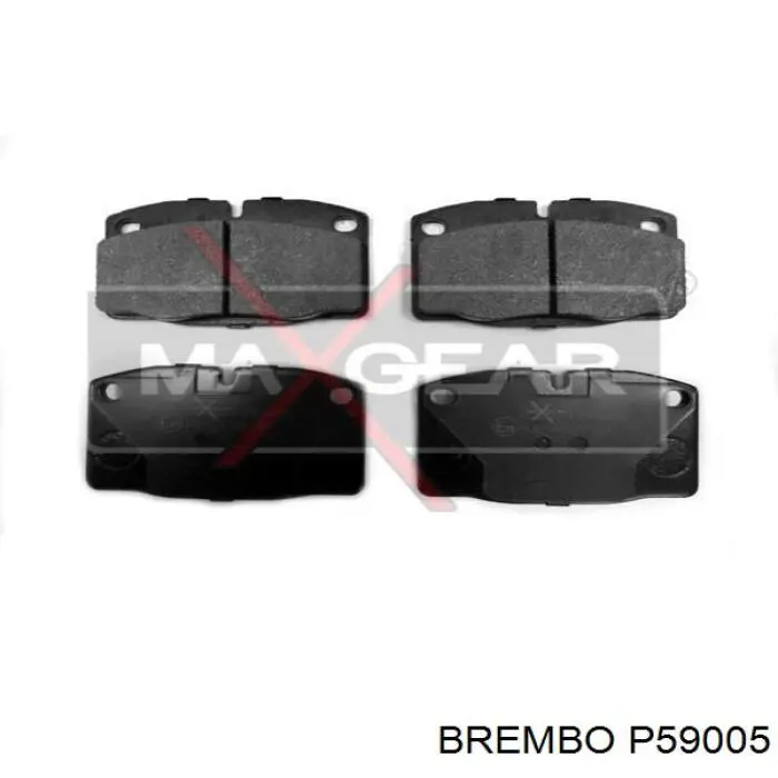 Колодки гальмівні передні, дискові P59005 Brembo