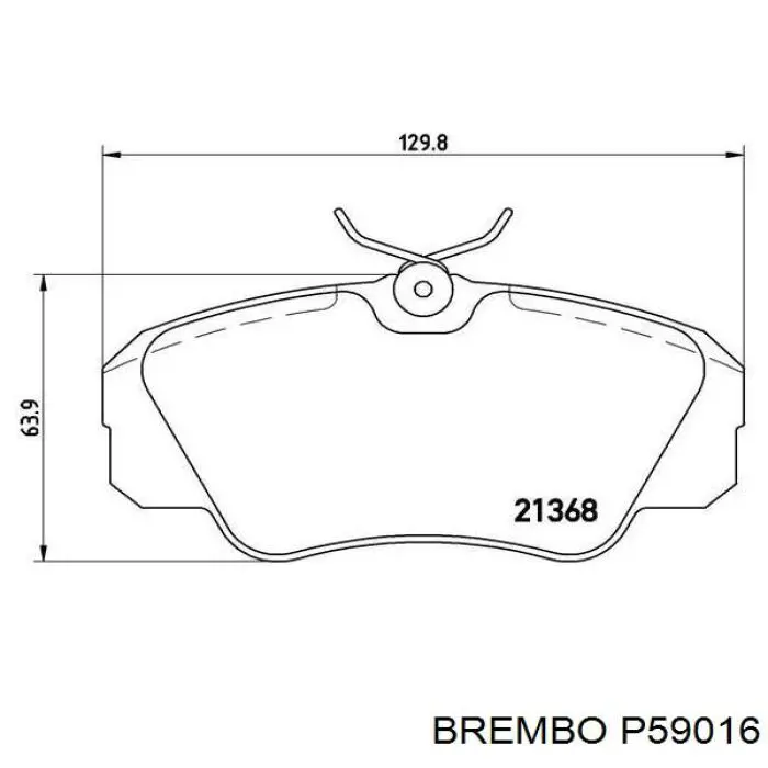 Колодки Brembo P59016 цена, от 22.80 USD