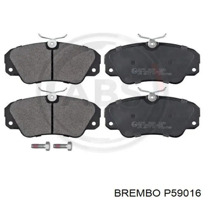 Купить P59016 Brembo Колодки тормозные