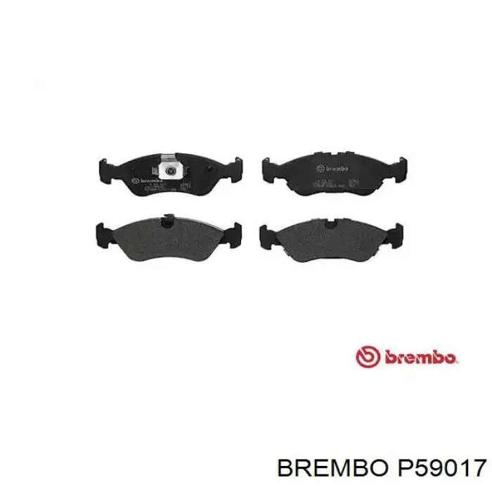 P59017 Brembo колодки тормозные передние дисковые