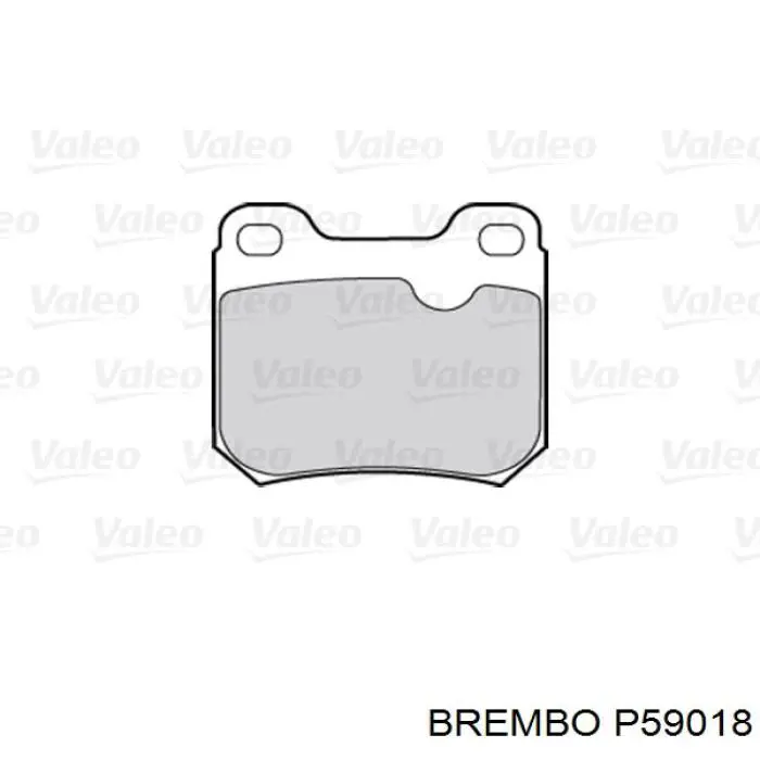 Задние тормозные колодки P59018 Brembo