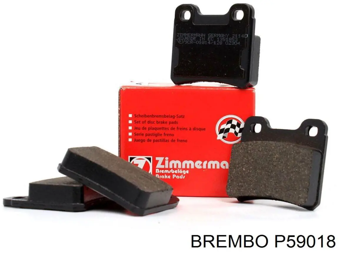 Купить P59018 Brembo Колодки тормозные задние, дисковые
