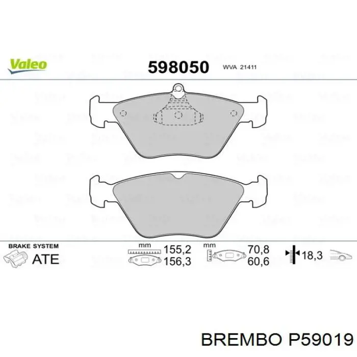 Колодки Brembo P59019 цена, от 20.91 USD