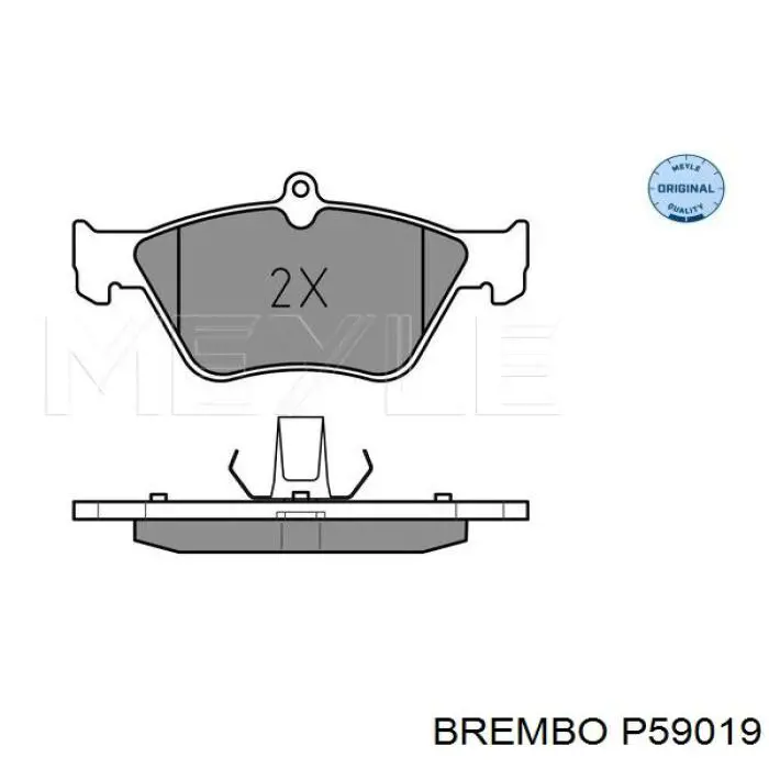 Купить P59019 Brembo Колодки тормозные