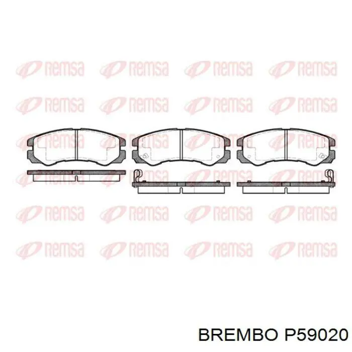 Купить P59020 Brembo Колодки тормозные