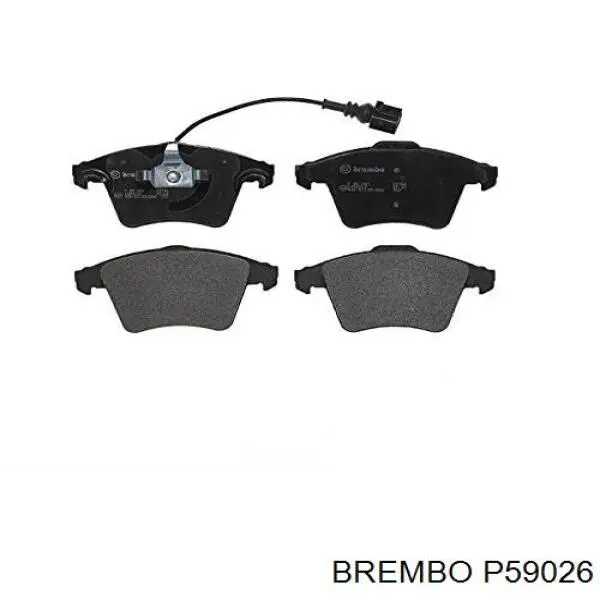 P59026 Brembo Колодки тормозные дисковые комплект
