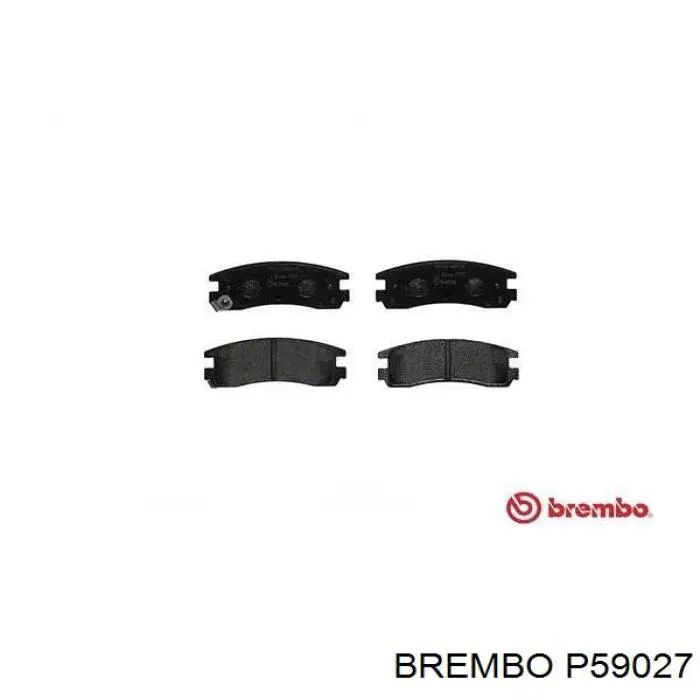 P 59 027 Brembo задние тормозные колодки