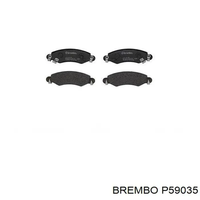 P59035 Brembo колодки тормозные передние дисковые