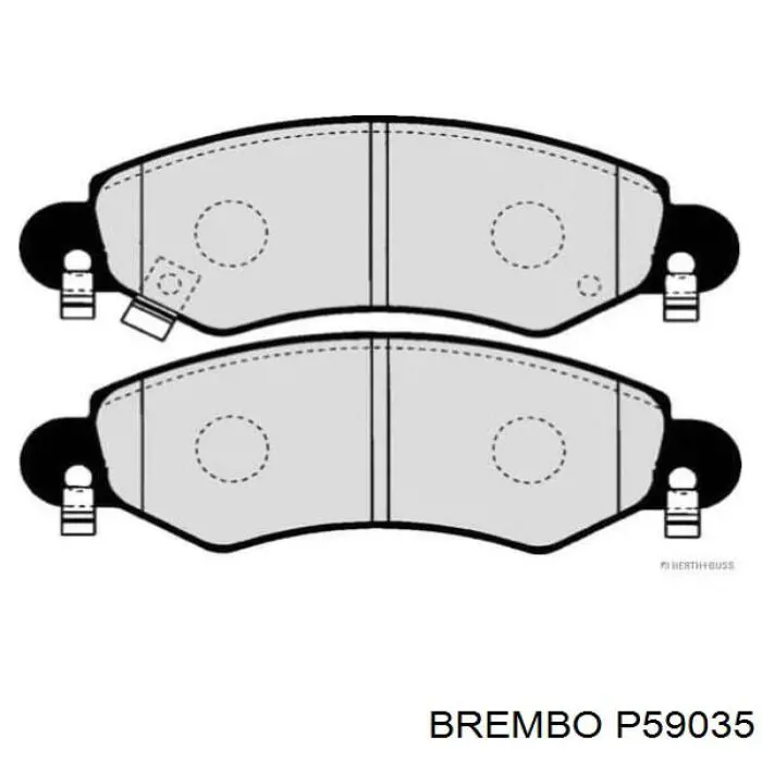 Передние тормозные колодки P59035 Brembo