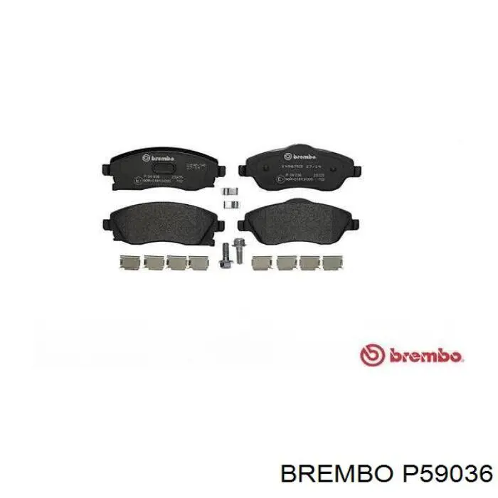 Купить P59036 Brembo Колодки тормозные