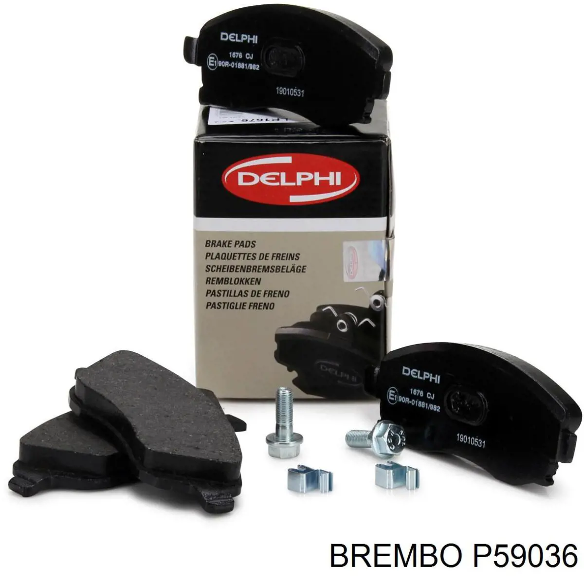 Передние тормозные колодки P59036 Brembo