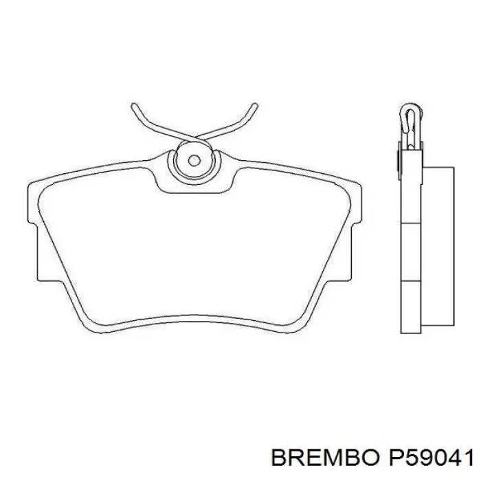 Задние тормозные колодки P59041 Brembo