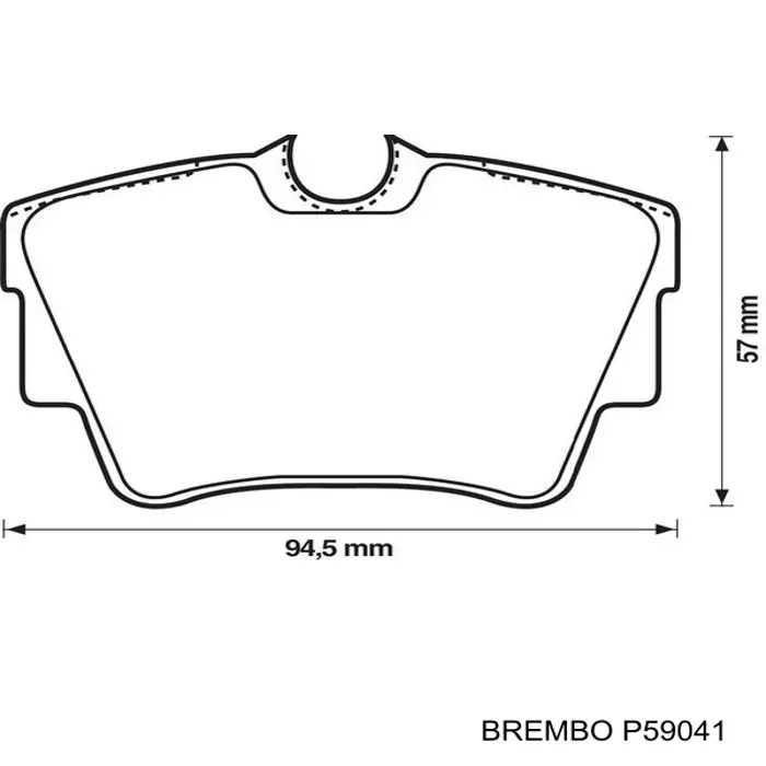 P59041 Brembo Колодки тормозные дисковые комплект