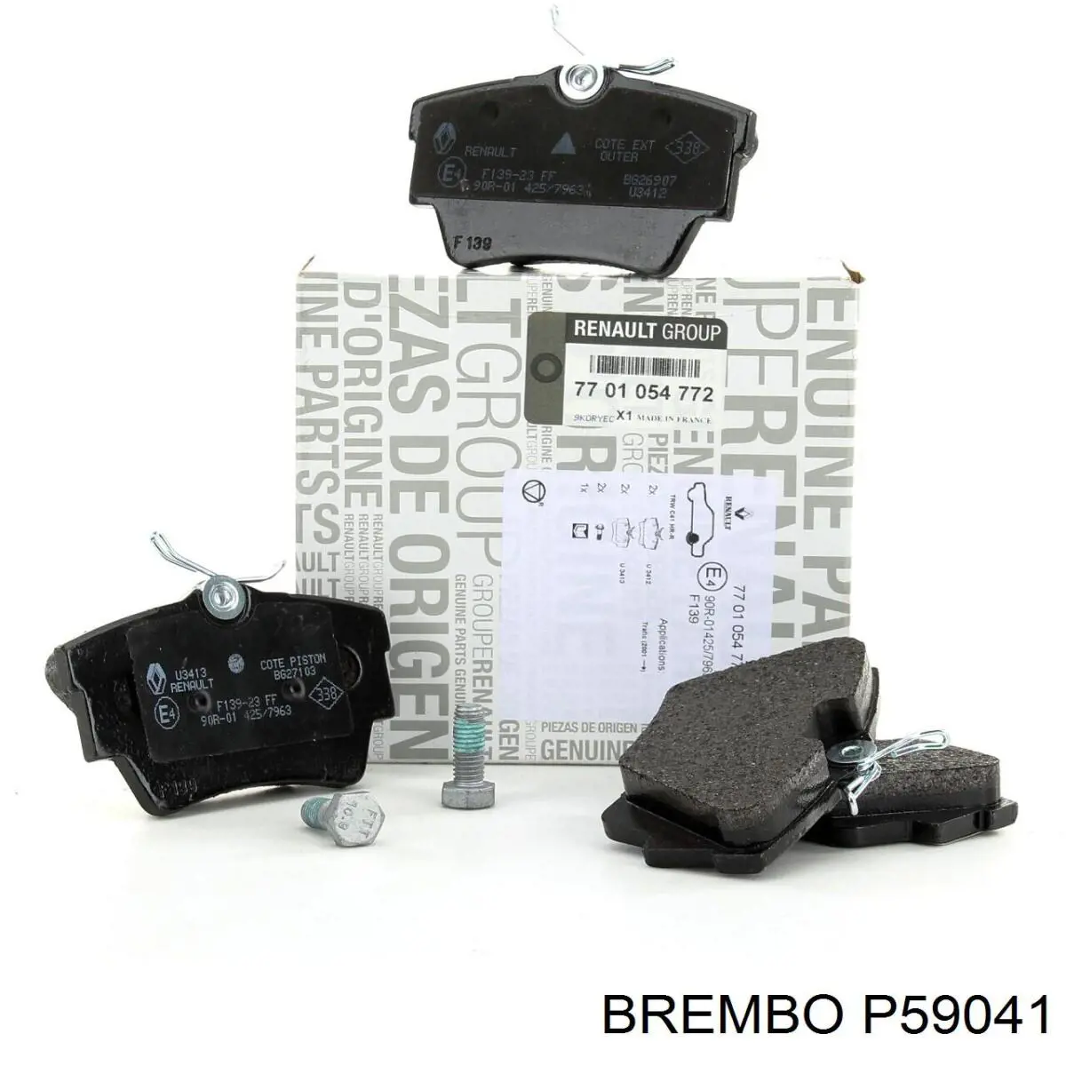Купить P59041 Brembo Колодки тормозные задние, дисковые