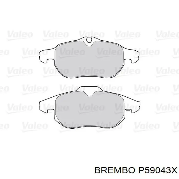 Передние тормозные колодки P59043X Brembo