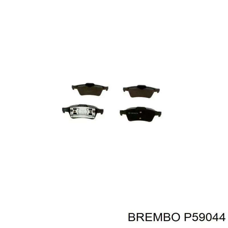 Купить P59044 Brembo Колодки тормозные задние, дисковые