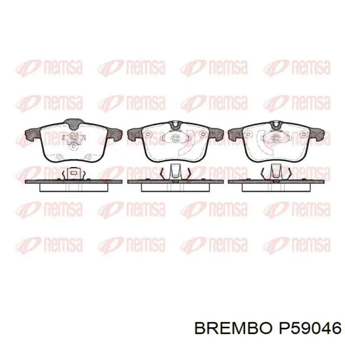 P59046 Brembo Колодки передние