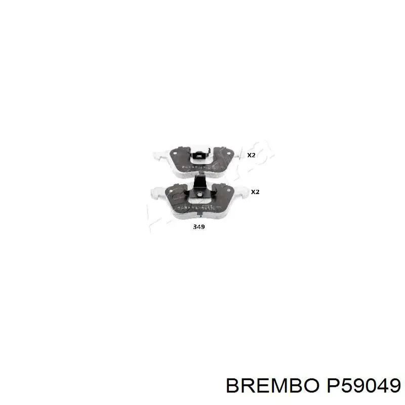Тормозные колодки Brembo P59049