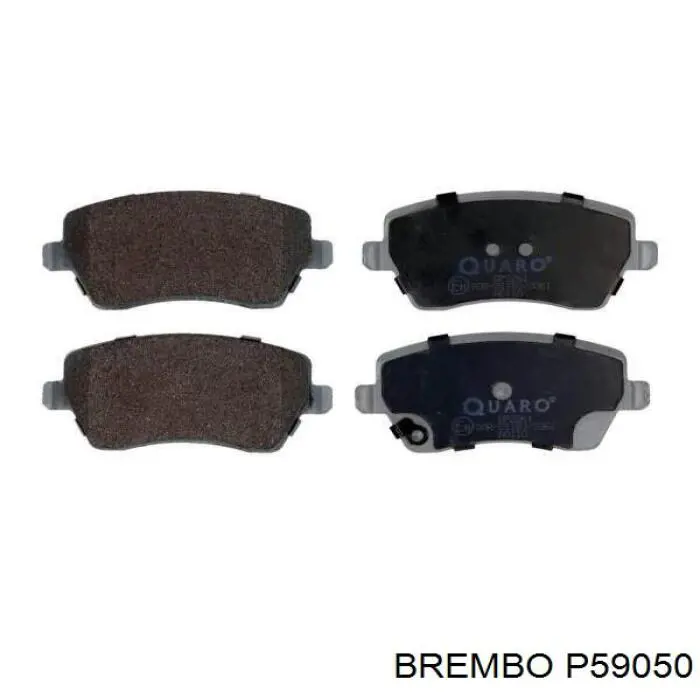 P59050 Brembo колодки тормозные передние дисковые